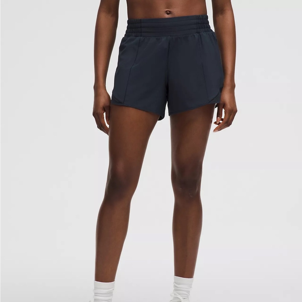 Lululemon Navy Hotty Hot Short - 4”